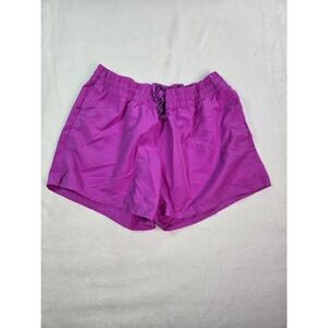 The North Face Womens Purple Athletic Hiking Shorts Size Large Elastic Waist